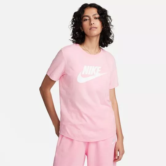 Camiseta Nike®- Rosa Claro- Nike