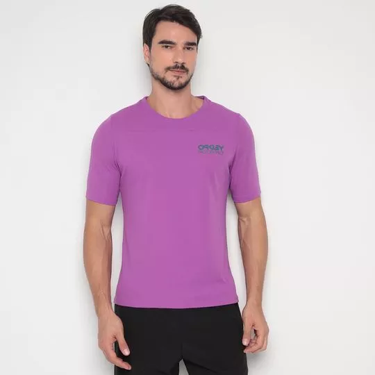 Camiseta Wmns Factory Pilot Lite Ss- Roxa- Oakley