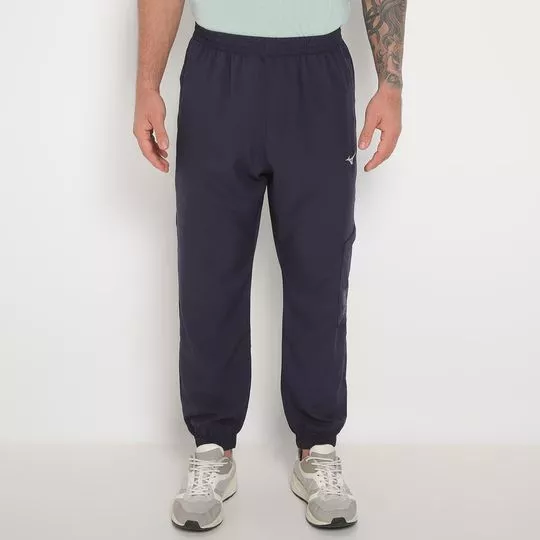 Calça Jogger Mizuno®- Azul Marinho- Mizuno