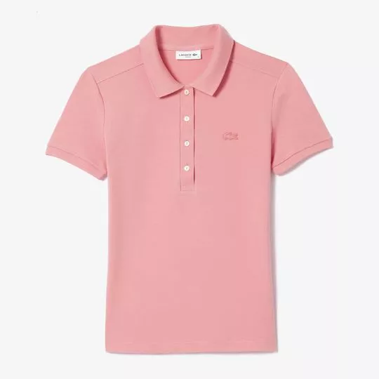 Polo Clássica Lacoste®- Rosa Claro- Lacoste