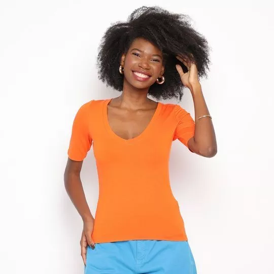 Blusa Lisa -  Laranja - Sommer