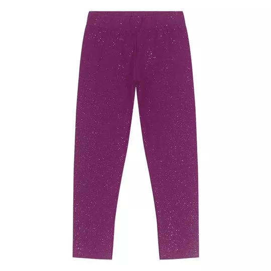 Legging Com Brilho -  Roxa -