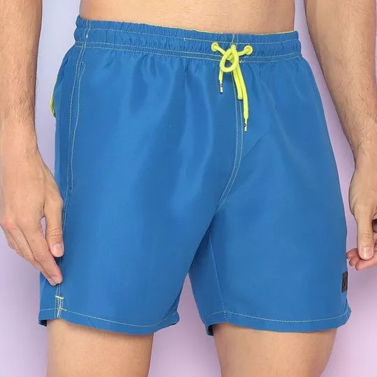 Short Com Bolsos - Azul & Amarelo - Speedo