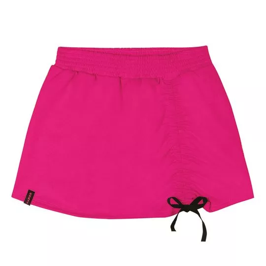 Short Saia Com Franzido -  Pink - Marisol