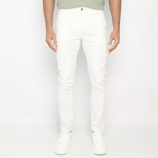 Calça Jeans Skinny -  Off White - Iódice