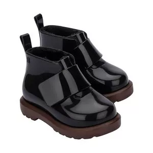 Mini Melissa Chelsea Boot<BR> -  Preta<BR> -  Salto: 3,3cm<BR> - Melissa