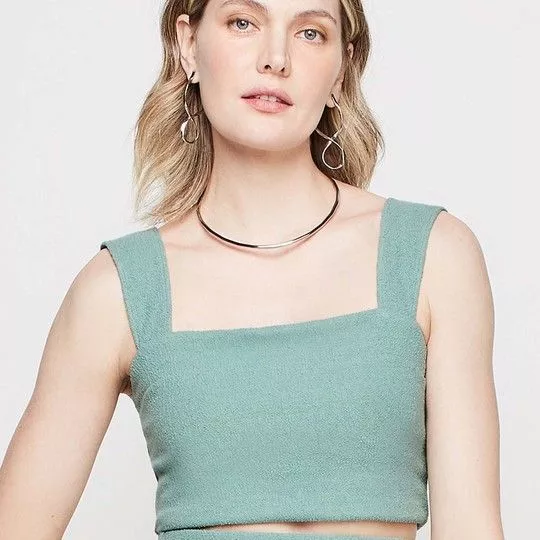 Cropped Texturizado- Verde Claro