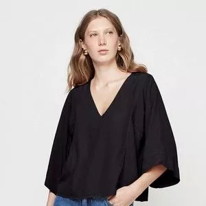 Blusa Lisa<BR>- Preta