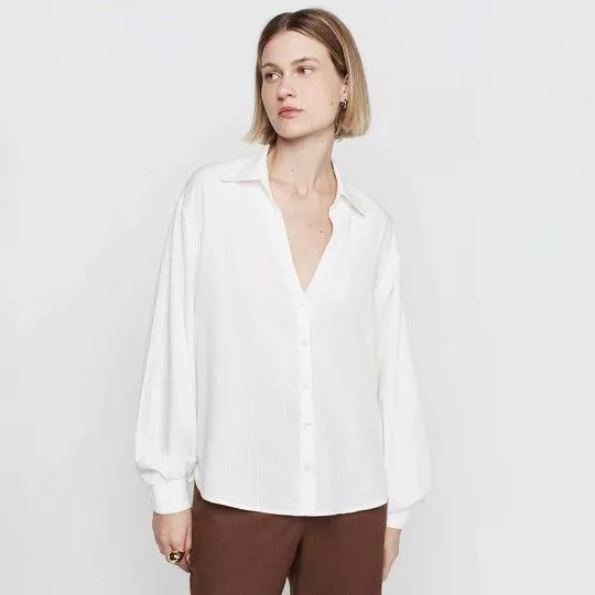 Camisa Lisa- Off White