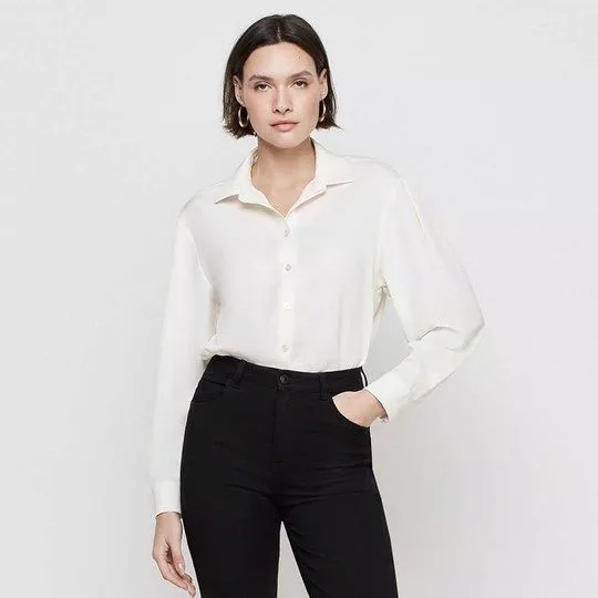 Camisa Lisa- Off White