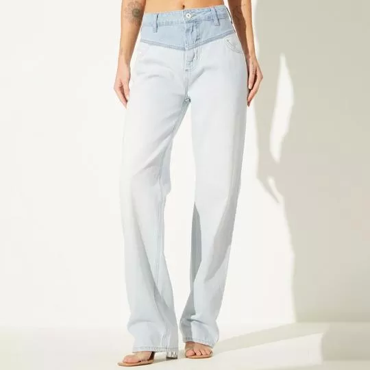 Calça Jeans Reta -   Azul Claro - Sommer