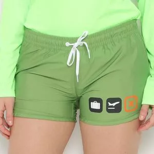 Short Com Recortes<BR> -  Verde<BR> - TXC BRAND