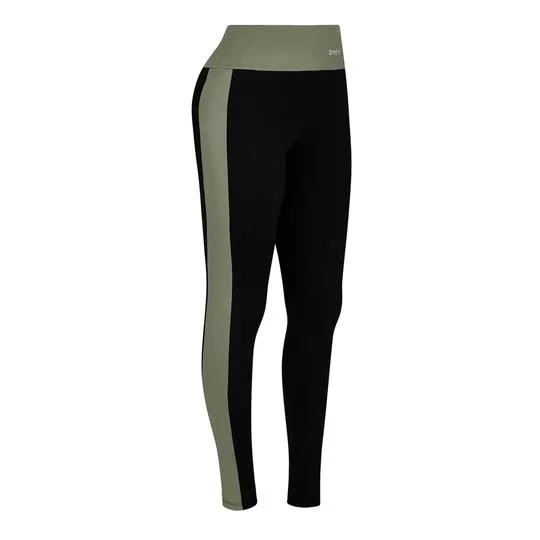 Legging Trifil® -   Preta & Verde Militar - Trifil