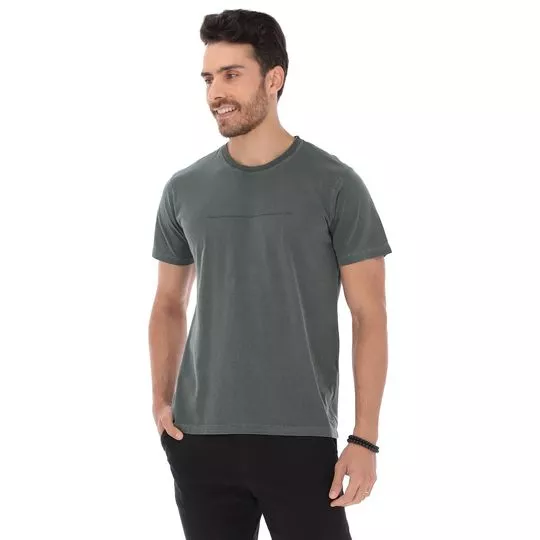 Camiseta Vide Bula -   Verde Militar & Preta - Vide Bula