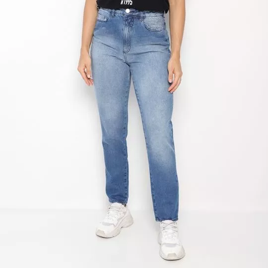 Calça Jeans Duda® Com Bolsos - Azul - Sommer