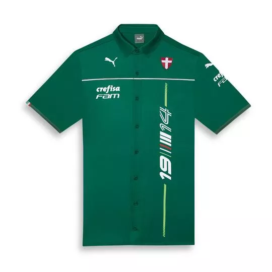 Camisa Palmeiras® - Verde & Branca - Puma