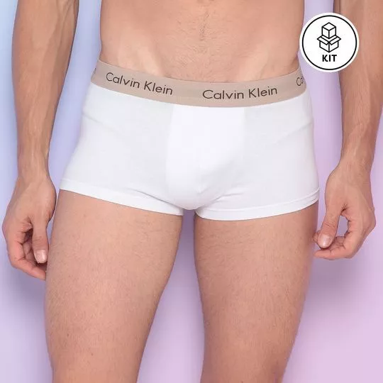 Kit De Cuecas Boxer - 4Pçs - Calvin Klein