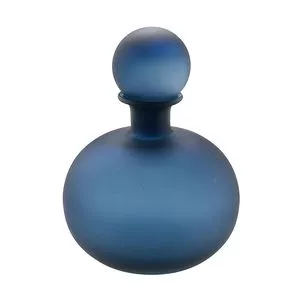 Potiche Decorativo<BR> - Azul Escuro<BR> - 29xØ20cm<BR> - Mabruk