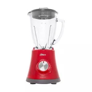 Liquidificador Super Chef<BR> - Incolor & Vermelho<BR> - 33,5x23,5x19,5cm<BR> - 220V<BR> - Oster