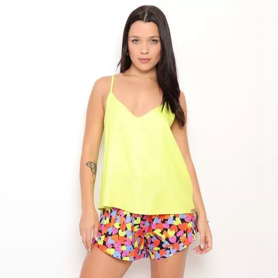 Blusa Lisa - Amarelo Neon - Lança Perfume