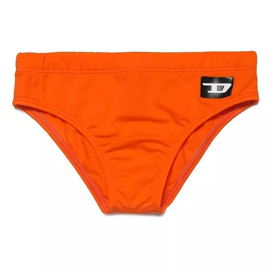 Sunga Infantil D - Laranja & Preta - Diesel