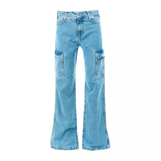 Calça Jeans Cargo -  Azul - Triton