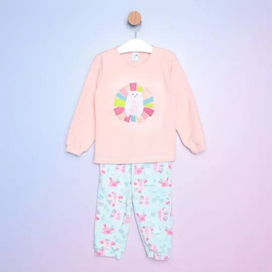 Pijama Ratinho -  Rosa Claro & Azul Claro - Tip Top