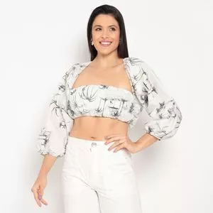 Top Coqueiros<BR> -  Off White & Cinza<BR> - LEZ A LEZ