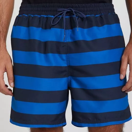 Short Listrado -  Azul - HERING