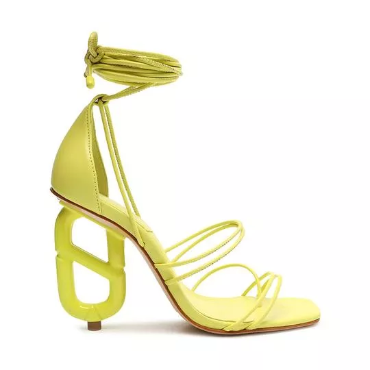 Sandália Com Tiras - Verde Limão - Schutz