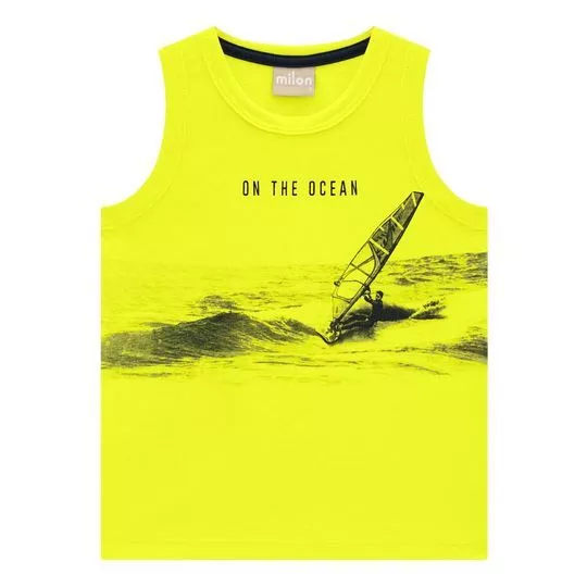 Regata On The Ocean - Amarelo Neon & Azul Marinho - Milon