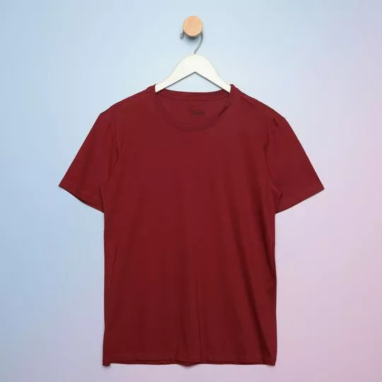 Camiseta Lisa -  Vermelho Escuro -   Reserva Mini