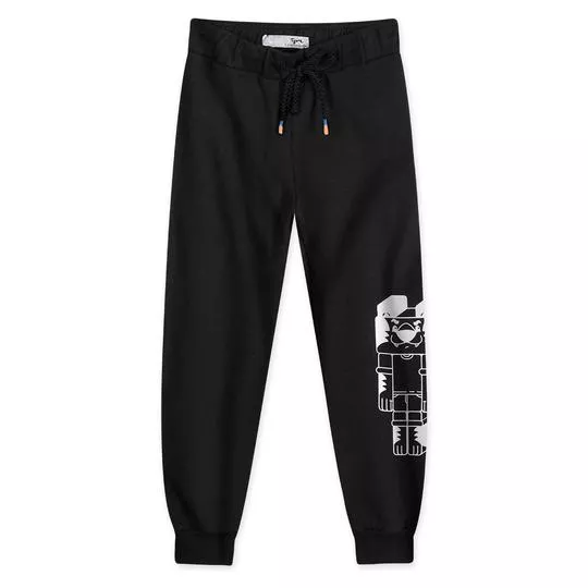 Calça Jogger Tigor® -  Preta & Branca -   LILICA RIPILICA & TIGOR