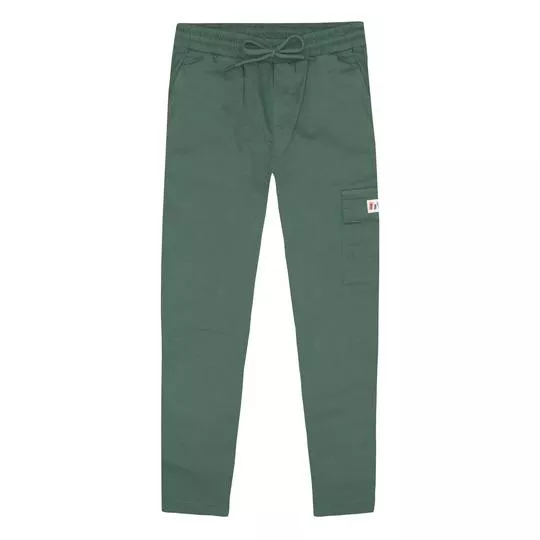 Calça Reta Com Bolso -  Verde -   LILICA RIPILICA & TIGOR