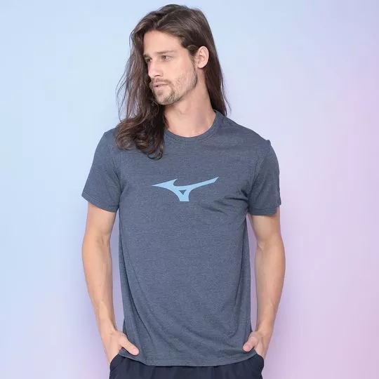 Camiseta Estonada -  Azul Escuro -   Mizuno