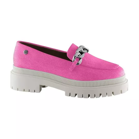 Loafer Tratorado -   Pink -   Salto: 4,5cm -  VIA UNO