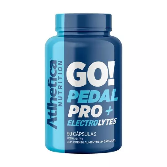 Go Pedal Pro Electrolytes - 90 Cápsulas - Atlhetica Nutrition