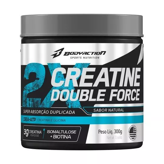 Creatine Double Force - Natural - 300g - Rainha Nutraceuticos