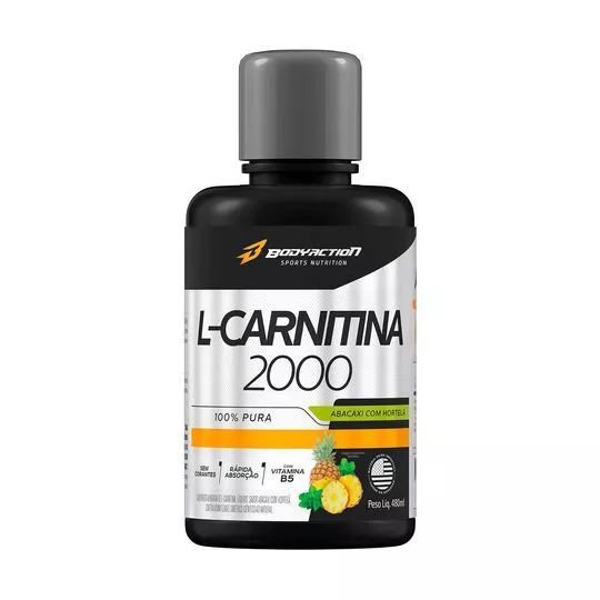 L-Carnitine Pure 2000 - Abacaxi Com Limão - 480ml - Rainha Nutraceuticos