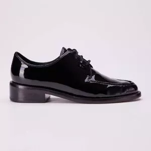 Oxford Envernizado<BR>- Preto