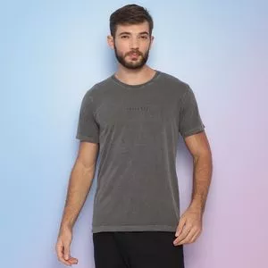 Camiseta Com Inscrições<BR>- Preta