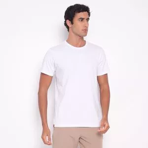 Camiseta Básica<BR>- Branca