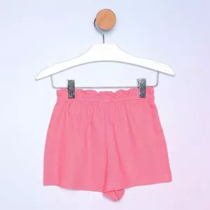 Short Com Linho<BR> -  Rosa<BR> - Hering Kids