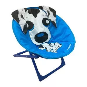 Cadeira Divertida Cachorrinho<BR> - Azul & Branca<BR> - 63x48x67cm