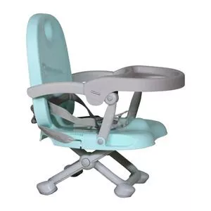 Assento Elevatório Para Refeição Vic<BR> - Verde Água & Cinza Claro<BR> - 49x37x41cm