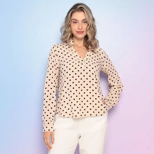 Blusa Poás -  Rosa Claro & Preta - VIP RESERVA