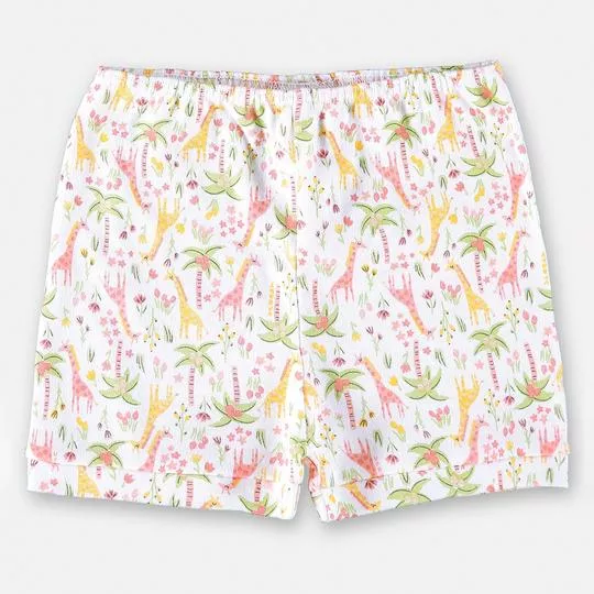 Short Girafinha -  Off White & Amarelo - Up Baby & Up Kids