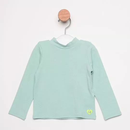 Blusa Coração - Verde Claro - Mon Sucré