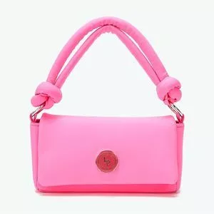 Bolsa De Ombro Lisa<BR> - Rosa<BR> - Lança Perfume