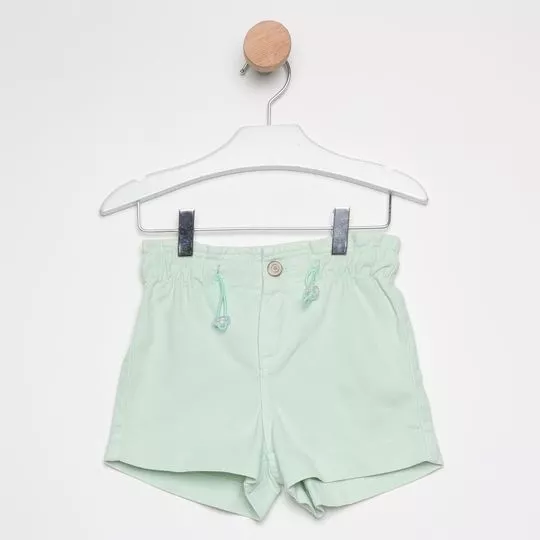 Short Em Sarja - Verde Claro - Hering Kids